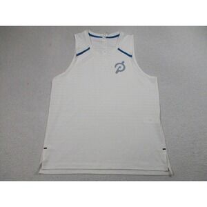 Rhone Peloton Tank Top Mens Medium White Athletic Performance Sleeveless Workout